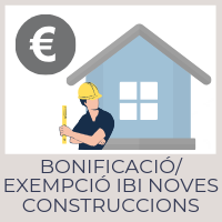 Bonificació/exempció IBI per a noves construccions