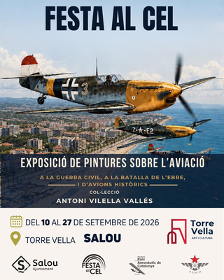 Inauguració de l'exposició de pintures sobre l'aviació