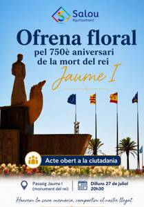 Ofrena floral al rei Jaume I