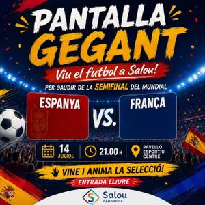 Pantalla gegant: Espanya - França