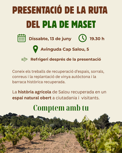 Presentació de la ruta del Pla de Maset