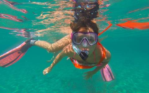 Snorkeling guiat pel fons marí de Salou