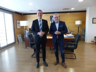 L’alcalde Pere Granados rep la visita del nou president de l’Autoritat Portuària de Tarragona, Josep Maria Cruset