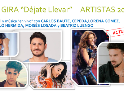 Carlos Baute, Luís Cepeda, Beatriz Luengo, Lorena Gómez i altres artistes d’OT, a la Gira d’Estiu “Déjate Llevar” a Salou