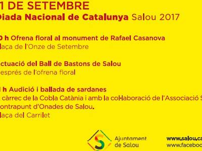 La capital de la Costa Daurada organitza ofrenes florals i sardanes al voltant de la Diada