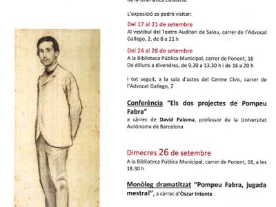 Salou se suma a la celebració de l’any Pompeu Fabra