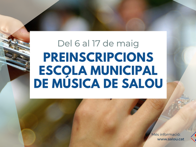 L’Escola Municipal de Música de Salou obre el calendari de preinscripció i matriculació