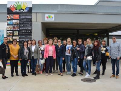 Un grup de mestres de Bulgària visita l’Escola Vora Mar de Salou