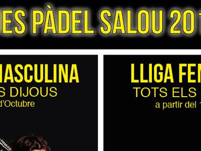 L’Ajuntament de Salou obre inscripcions per a la 1ª Lliga de Pàdel Salou 2017-18