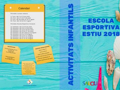 S’inicia la matrícula per a les activitats d’estiu de la piscina municipal i casals esportius d’estiu