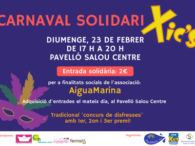 El Carnaval Xic'S arriba a Salou amb un caràcter solidari a favor de l'Associació AiguaMarina
