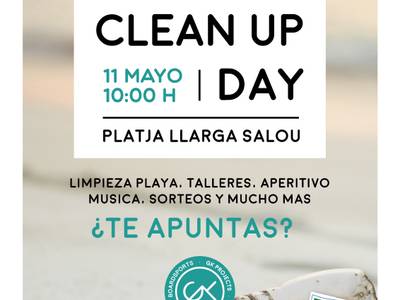 Dues-centes persones se sumen a la jornada de voluntariat  “Let’s Clean Up Europe!” a la platja Llarga de Salou