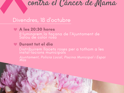 Salou se ‘suma al rosa’, demà divendres, pel Dia Internacional contra el Càncer de Mama