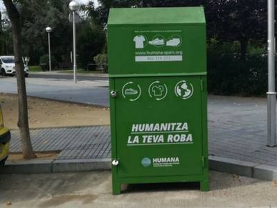 Humana recupera 55 tones de roba usada a Salou amb una finalitat social i ambiental