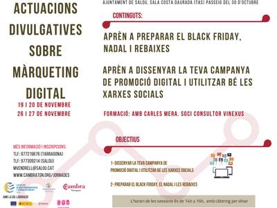 L’Ajuntament de Salou ofereix sessions de màrqueting per afrontar amb èxit el Black Friday, Nadal i Rebaixes als comerços locals