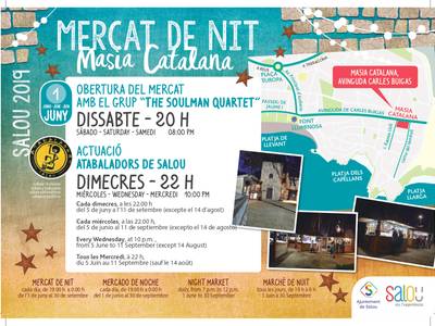 La Masia Catalana de Salou obre portes l’1 de juny amb una nova edició del Mercat de Nit