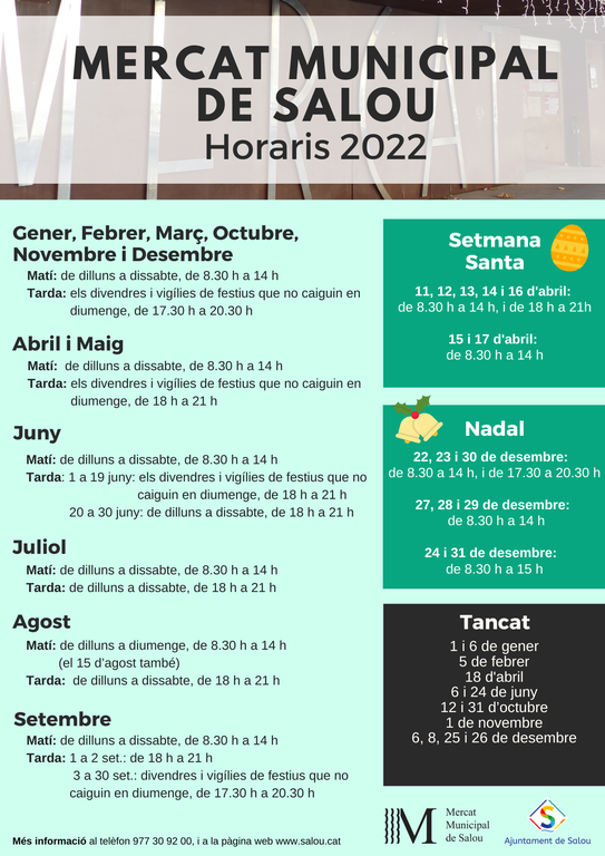 HORARI MERCAT 2022