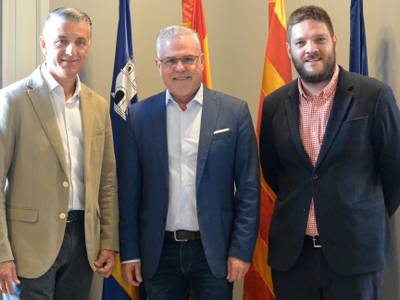 L’alcalde de Salou i president del Patronat de Turisme, Pere Granados, es reuneix amb el tour operador Anex Tour Spain