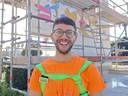 Noé Peiró, artista: ‘Pintar un mural a Salou és tot un honor’