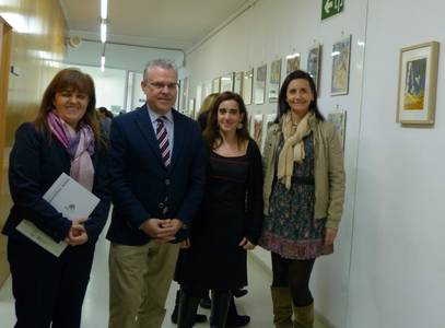 Ana Pomar presenta la seva obra a la novena mostra d’artistes pròxims de l’Institut Jaume I