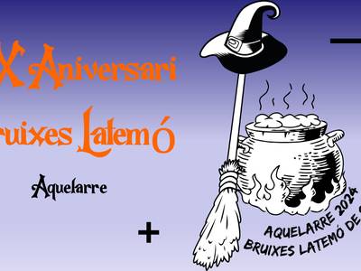Aquelarre festiu a Salou per commemorar els 20 anys de les Bruixes Latemó