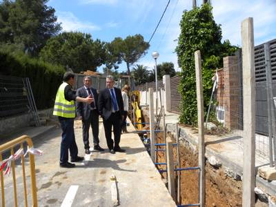 Avancen a bon ritme les obres del col•lector, la Pista Esportiva i la reforma de voreres i enllumenat del Cap Salou