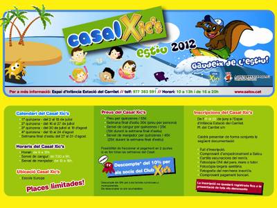 Dilluns comencen les inscripcions pel Casal Xic’s d’estiu