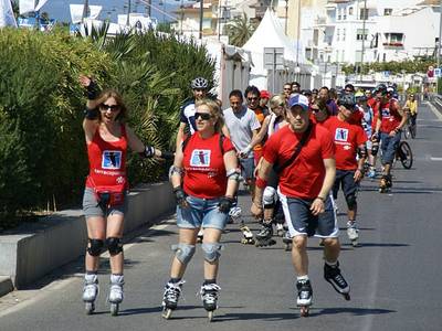 Diumenge, tret de sortida a la Ruta Costa Daurada 2011 amb patins