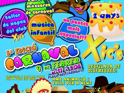 El Club Xic’s organitza demà dissabte el Carnaval infantil
