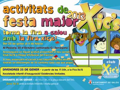 El Club Xic’s se suma a la festa major d’hivern amb una desena d’activitats i el Cós Blanc Xic’s com a acte estrella