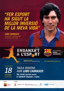 El futbolista ‘Lobo’ Carrasco, protagonista al TAS de Salou en una jornada ‘Enganxa’t a l’esport’