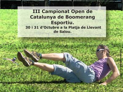 El III Campionat Open Catalunya de Boomerang Esportiu 2010 arriba a Salou
