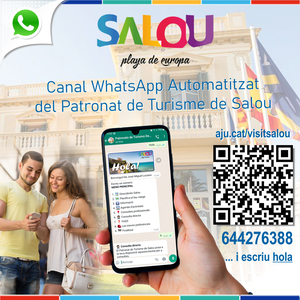 El Patronat Municipal de Turisme de Salou posa en marxa un nou servei telemàtic d'atenció a residents i visitants, a través d'un xatbot, a la plataforma WhatsApp