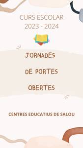 Els centres educatius de Salou preparen les Jornades de Portes Obertes, per al proper nou curs 2023-2024