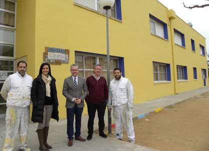 Finalitzats els treballs de millora i pintura a l’exterior de l’Escola Europa