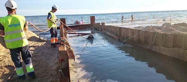 Finalitzen els treballs de reparació de l’emissari submarí de la platja de Llevant
