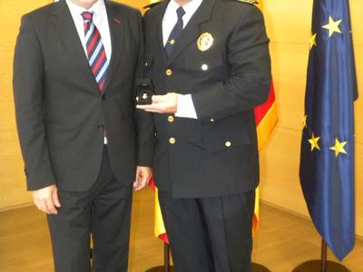 Homenatge al Policia Manuel  Hortal pels 25 anys de servei