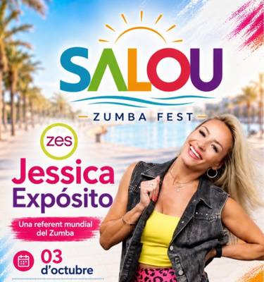 Jessica Expósito portarà a Salou el ritme de la Zumba el 3 d’octubre
