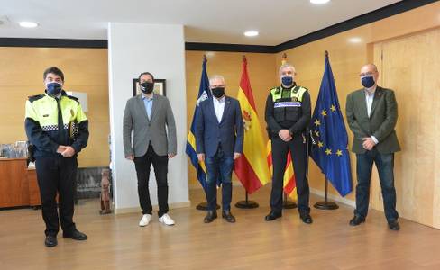 L’Ajuntament de Salou felicita Joan Anton Basora pel seu ascens com a sergent de la Policia Local