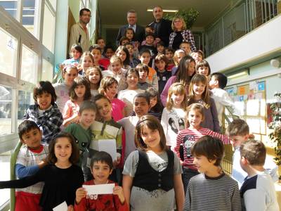 L’Alcalde de Salou respon les preguntes dels infants de l’Escola Europa i dels joves de la UEC