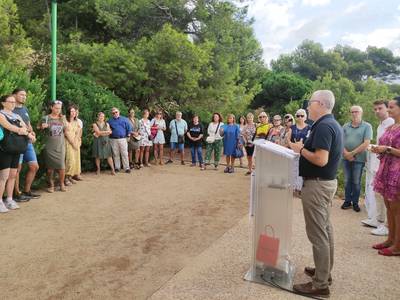 L’alcalde Pere Granados dona la benvinguda al professorat de Salou del nou curs 2022-2023, al Mirador de la platja Llarga