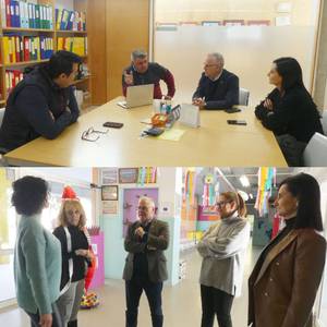L’alcalde Pere Granados i la regidora Julia Gómez visiten les escoles Elisabeth i Salou
