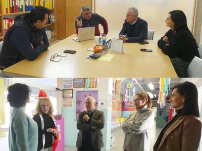 L’alcalde Pere Granados i la regidora Julia Gómez visiten les escoles Elisabeth i Salou