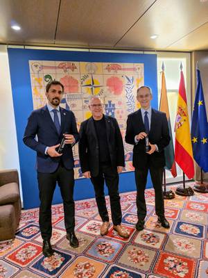 L’ambaixador d’Espanya a Lituània rep, a Vilnus, l’alcalde de Salou