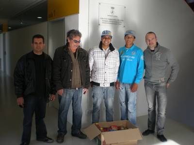 La UEC lliura els aliments recollits a Càritas