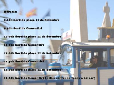 L'Ajuntament de Salou posa a disposició de la ciutadania el trenet turístic pel dia de Tots Sants