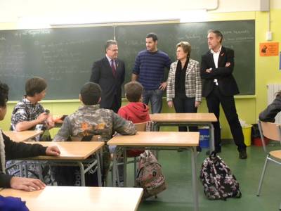 L'alcalde de Salou finalitza les visites als centres educatius i les reunions amb les AMPES