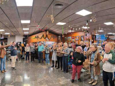 L'alcalde Pere Granados celebra el Nadal amb la gent gran de Salou