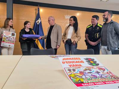 Maria Volk, guanyadora del concurs de cartells d’Educació Viària de Salou