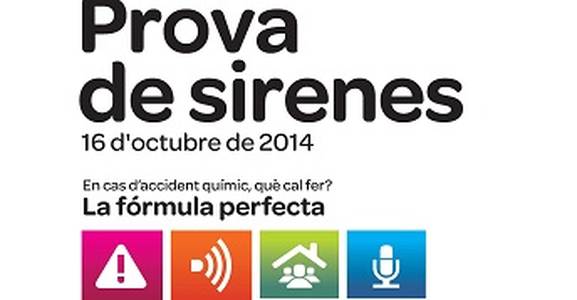 Prova de les sirenes de risc químic a Salou el 16 d’octubre del 2014